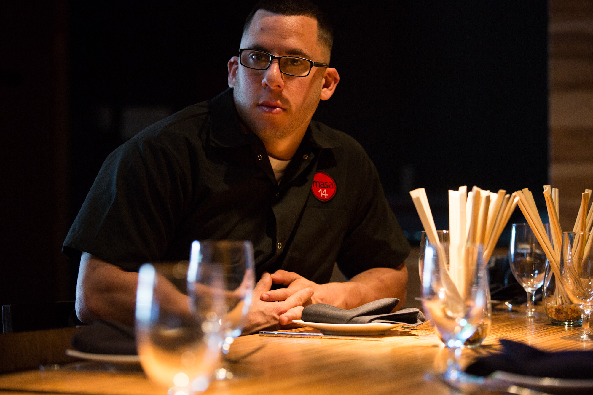 Golden Adam Goldman, executive chef at Masa 14