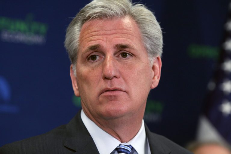 House Majority Leader Kevin McCarthy said Monday national security has become the top issue Republicans are looking promote in the upcoming government spending bill, and it may end up replacing efforts to defund Planned Parenthood. (AP Photo/Lauren Victoria Burke)