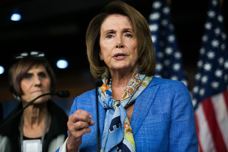 House Minority Leader Nancy Pelosi said she doesn't think Democrats deserve any punishment for commandeering the House floor and disrupting legislative business from June 22 until June 23. (Graeme Jennings/Examiner)