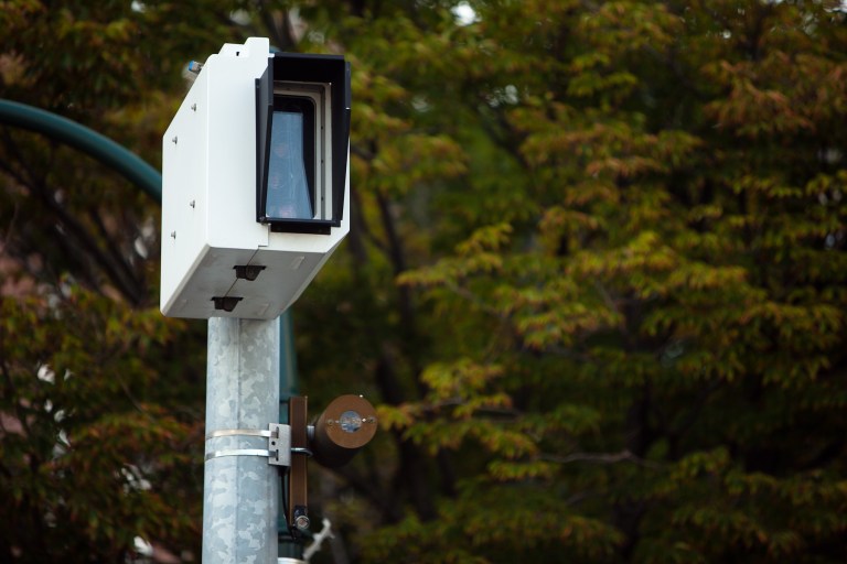 A speed camera can be seen on the corner of Georgia Ave. and Route 29 in Silver Spring, MD on Monday August 16, 2010.

Andrew Harnik/Examiner