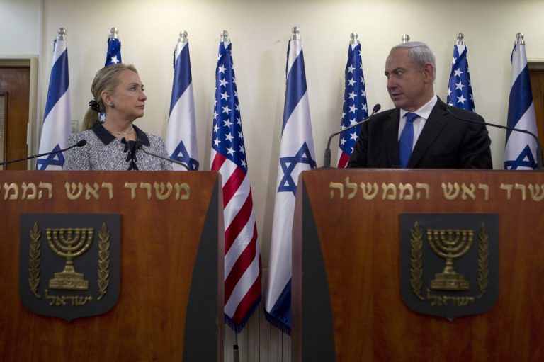 While Hillary Clinton has always described herself as a staunch supporter of Israel, there have been tensions between the Obama administration in which she served and Israeli Prime Minister Benjamin Netanyahu. (AP Photo)Â 