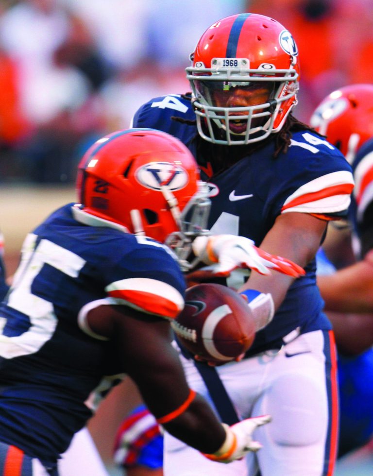 Virginia quarterback Phillip Sims has thrown five touchdowns and no interceptions this season. (AP photo)