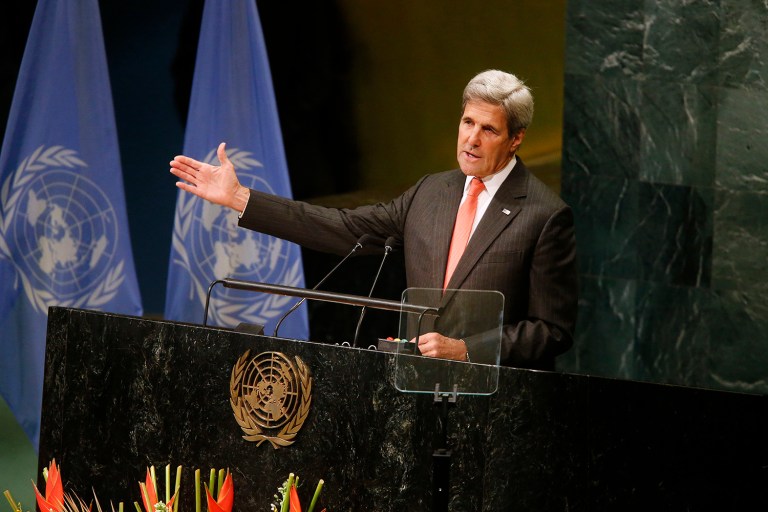 Secretary of State John Kerry announced that the United States will proceed with a plan to deploy anti-ballistic missile defenses in response to North Korea's recent nuclear weapons and missile tests. (AP Photo/Jason DeCrow, File)
