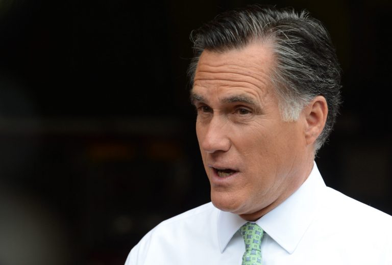   FILE - In a May 1, 2012 file photo, Republican presidential candidate, former Massachusetts Gov. Mitt Romney speaks to the media after touring a fire house in New York. President Barack Obama and Republican rival Mitt Romney can speak with authority when they complain about their words being taken out of context. They've not only been victims of the tactic, but theyâve also used it to great effect. (AP Photo/Henny Ray Abrams, File)  