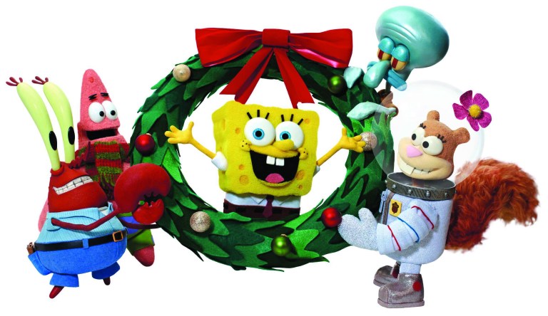 This undated publicity photo provided by Nickelodeon shows the SpongeBob Squarepants holiday special, "It's a SpongeBob Christmas." The special will debut Friday, Nov. 23, 2012, on CBS and then air Dec. 9 on Nickelodeon.