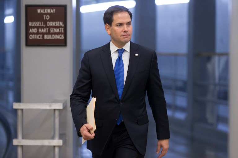 Rubio's campaign said his haul was in part to enthusiastic endorsements of conservative leaders in Florida. (AP Photo/J. Scott Applewhite)