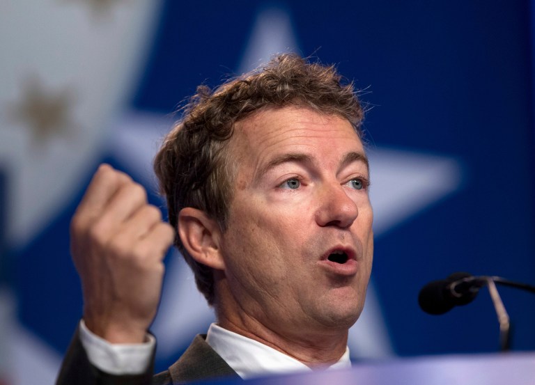 There's a 50 percent chance Sen. Rand Paul will run for president, the Kentucky Republican said in a recent interview with a fourth-grade student.ÃÂ (AP/Jose Luis Magana)