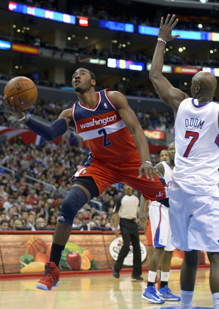 Mark J. Terrill/AP
John Wall had a season-high 24 points in the Wizards' loss to the Clippers on Saturday night.