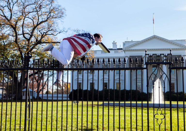 Authorities said Joseph Caputo, 22, of Stamford, Connecticut left a suicide note with his friends and a will with his mother before jumping the fence. (Vanessa Pena via AP)