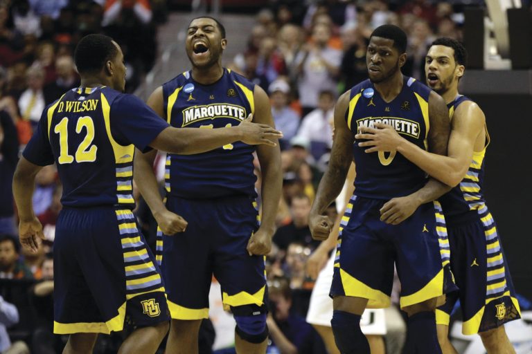 Win McNamee/Getty Images
Marquette shot 65.2 percent from the floor in the second half to close out Miami in the NCAA tournament East Region semifinals.