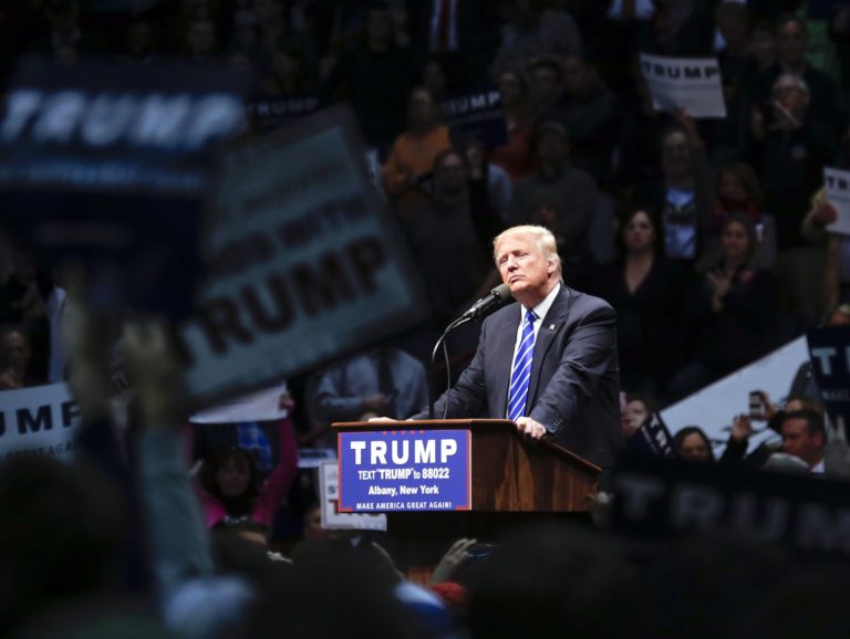 Only 27 percent of voters think Trump is prepared to be commander-in-chief, while 66 percent say he is not. (AP Photo/Mike Groll)