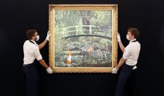 Banksy rework of Monet masterpiece fetches almost $10M at auction