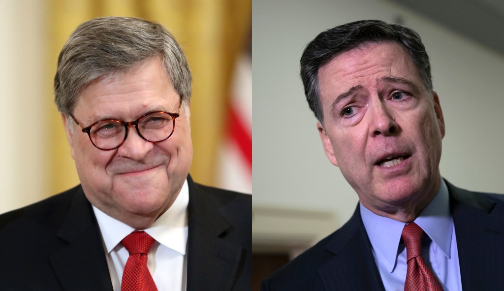 James Comey rips William Barr for ‘echoing conspiracy theories’