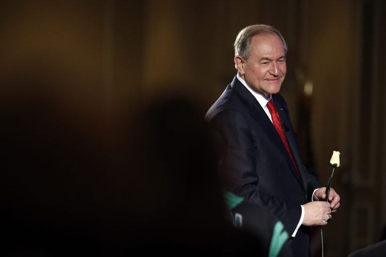 Republican presidential candidate, former Virginia Gov. Jim Gilmore in late 2015 loaned more than $80,000 of his personal wealth to his ultra-long-shot presidential race. (AP Photo/Matt Rourke)