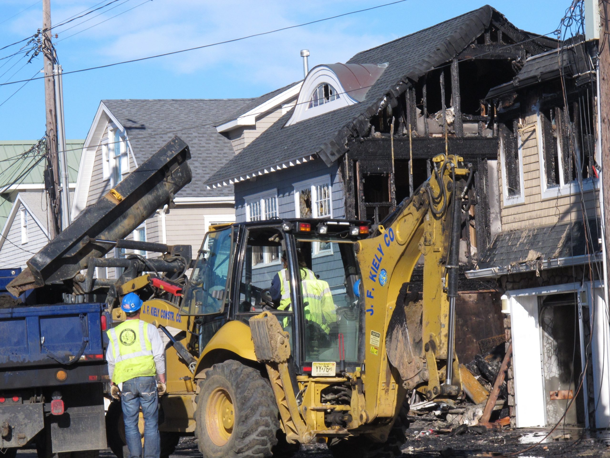 Fire damages 12 homes on NJ shore hit by storm