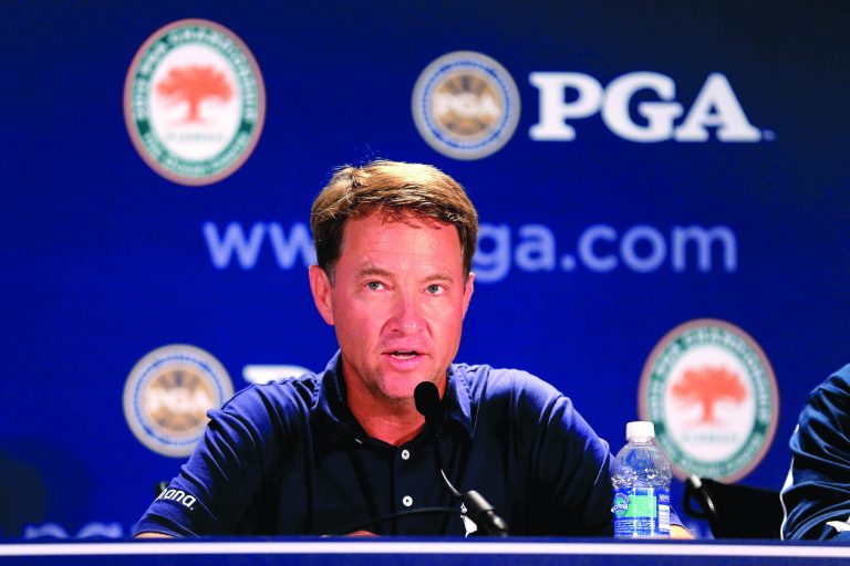 David Cannon/Getty Images
Davis Love III will announce the last four members of the U.S. Ryder Cup team Sept. 3.