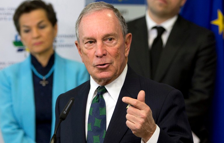 Former New York Mayor Michael Bloomberg has connections to both Donald Trump and Hillary Clinton. (AP Photo/Virginia Mayo)