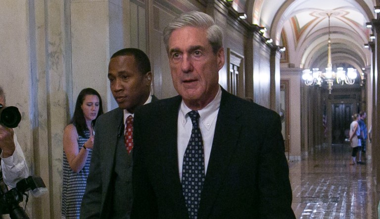 President Trump is questioning the independence of special counsel Robert Mueller's investigation of election interference by the Russians because it includes people who backed his Democratic opponent in the 2016 campaign.