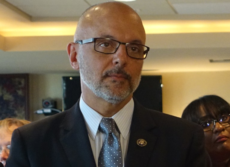 Rep. Ted Deutch, D-Fla., called for a vote to ban people on the terror watch list from purchasing weapons following the mass shooting in Orlando. (Joe Cavaretta/South Florida Sun-Sentinel via AP)