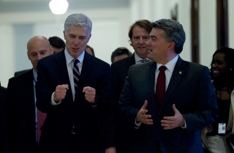 Republicans will need eight Senate Democrats join the upper chamber's 52 GOP members to block any filibuster. (AP Photo/Jose Luis Magana)