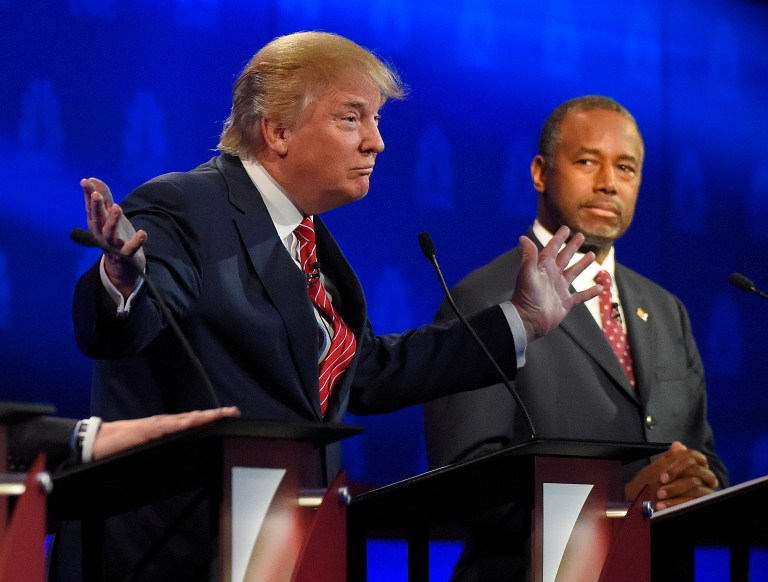 Trump questioned whether Carson was suited for the presidency given the spate of headlines about his past.Â (AP Photo/Mark J. Terrill)