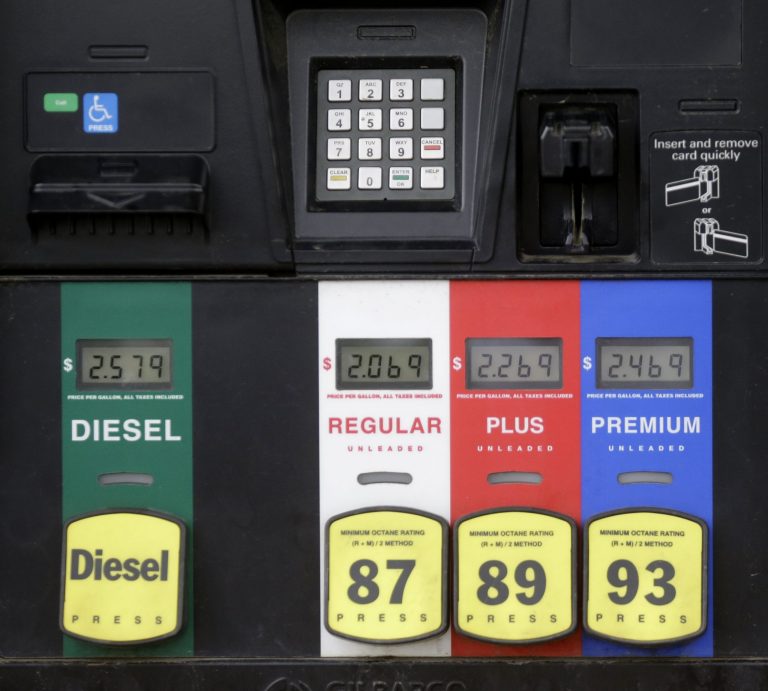 Annual inflation was negative, at 0.1 percent, thanks to cratering energy prices. (AP Photo)