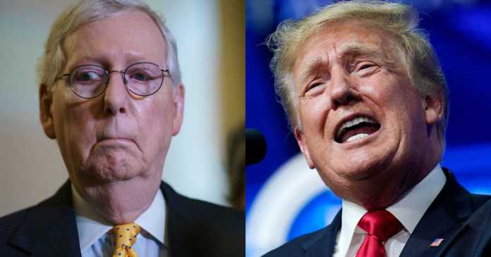 Mitch McConnell and Donald Trump.