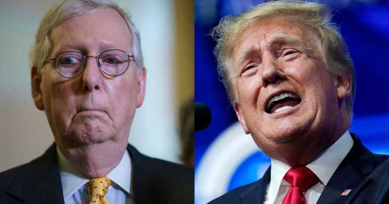 Mitch McConnell and Donald Trump.