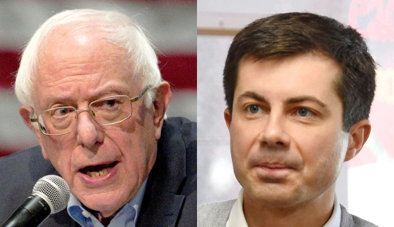 Bernie Sanders and Pete Buttigieg.