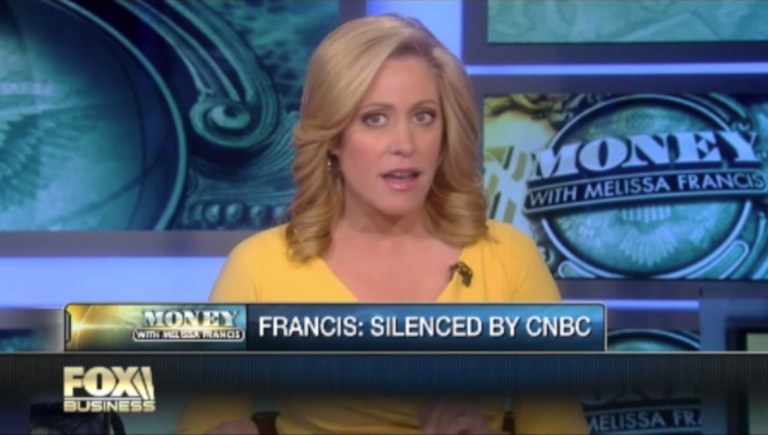 Melissa Francis said she was silenced when she questioned the long-term sustainability of Obamacare.