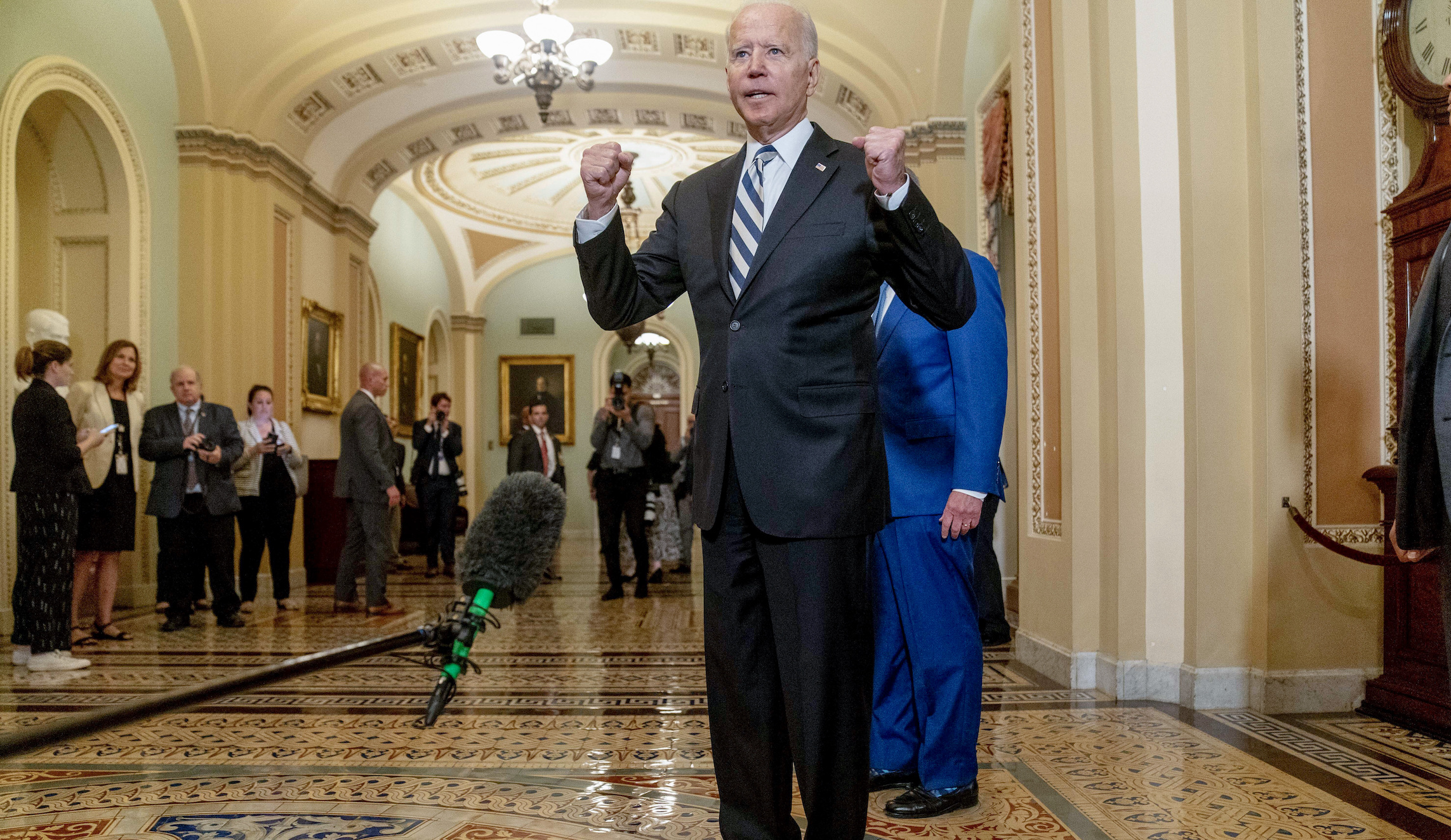‘Compelling case’: Biden urges wavering Democrats to back infrastructure package