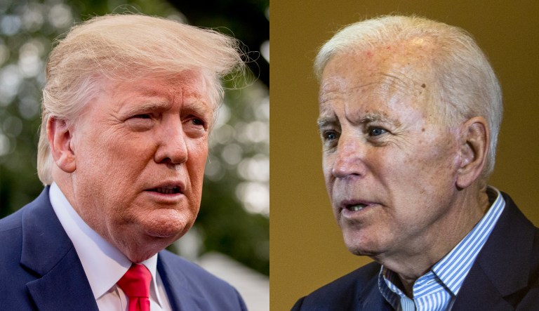Donald Trump and Joe Biden.