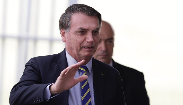 In this image made from UNTV, Brazilian President Jair Bolsonaro speaks in a pre-recorded message which was played during the 75th session of the United Nations General Assembly, Tuesday, Sept. 22, 2020.