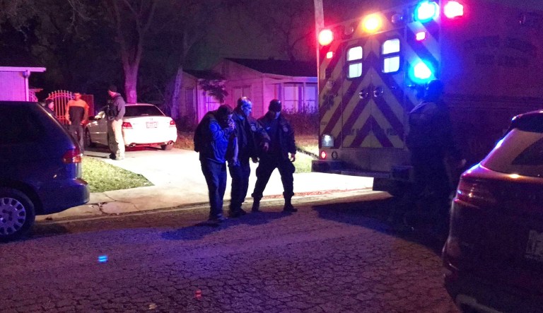 Corpus Christi police say 28-year-old Marco Antonio Moreno, a member of the church, hurt four people in attendance at around 7 p.m. local time Wednesday. (Alexandria Rodriguez/Corpus Christi Caller-Times via AP)