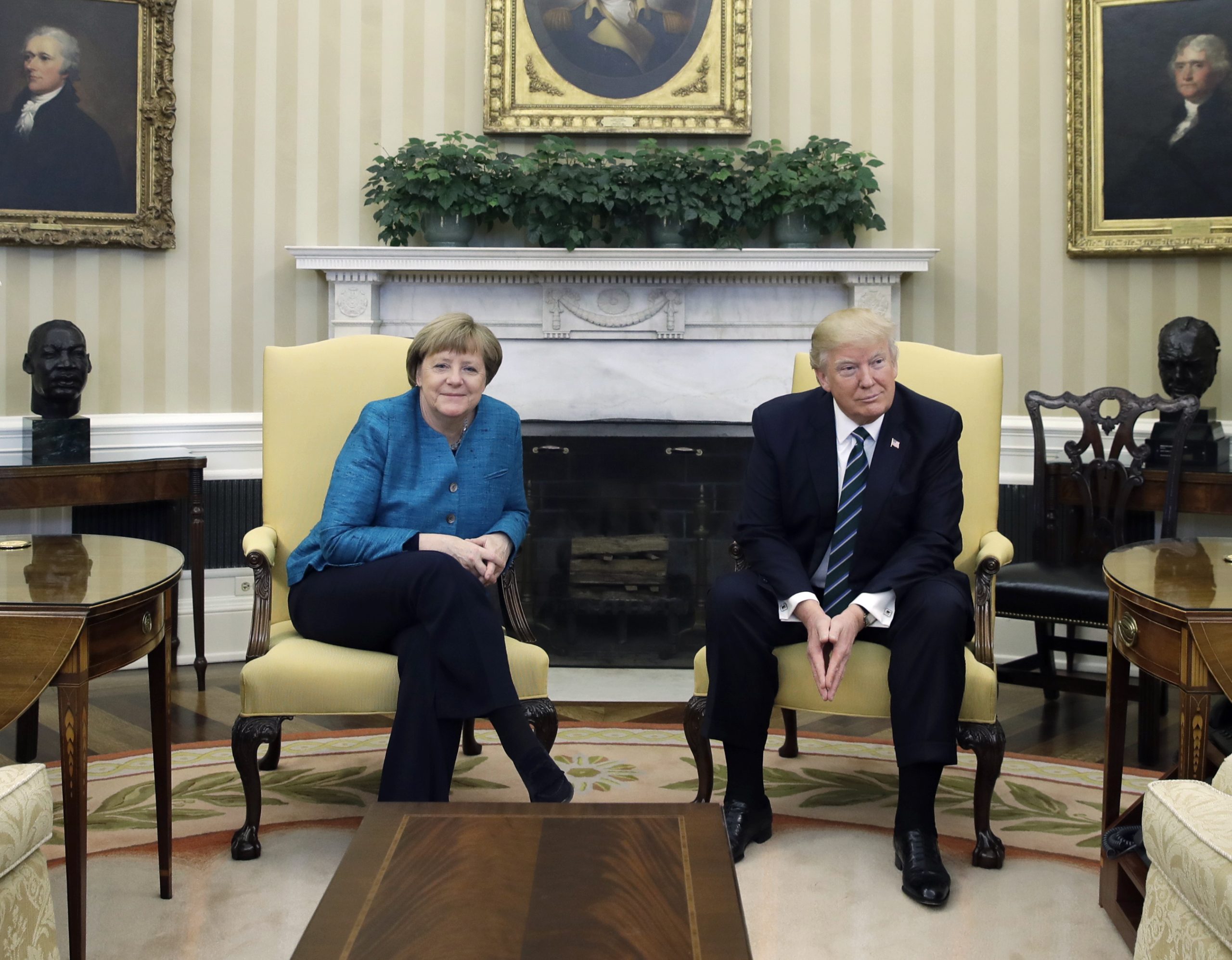 Media freak out over ‘awkward’ Trump-Merkel photo opp
