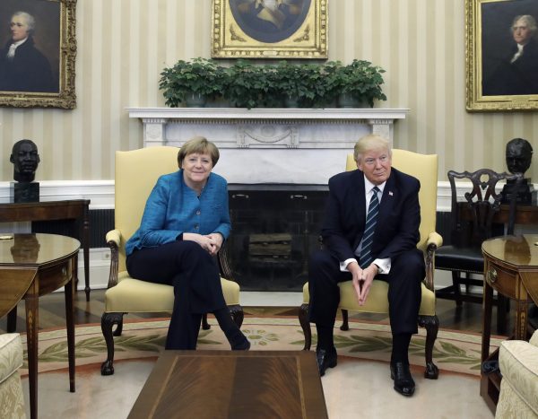 Media freak out over ‘awkward’ Trump-Merkel photo opp