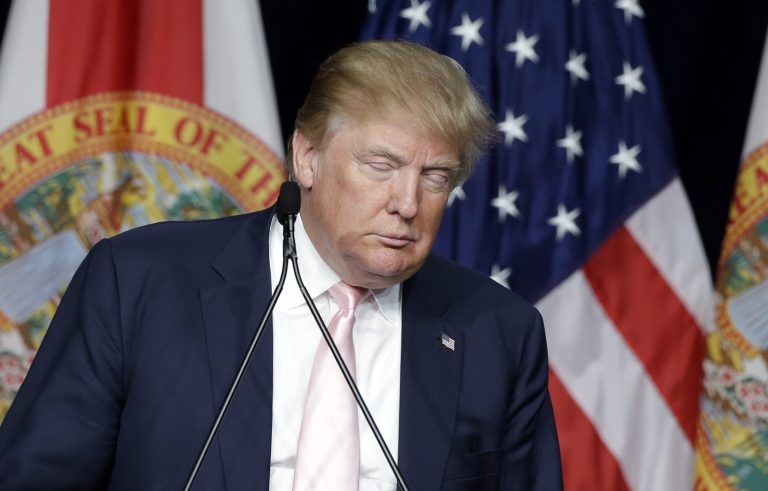 Republican presidential candidate Donald Trump is suddenly behind in Iowa, and has no explanation for it.Â (AP Photo/Alan Diaz)