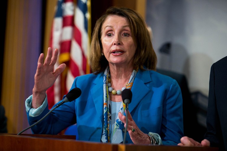 Pelosi said she doubted Trump was moving closer to House Republicans, and said it seemed more likely that Ryan was moving toward Trump. (Graeme Jennings/Examiner File)