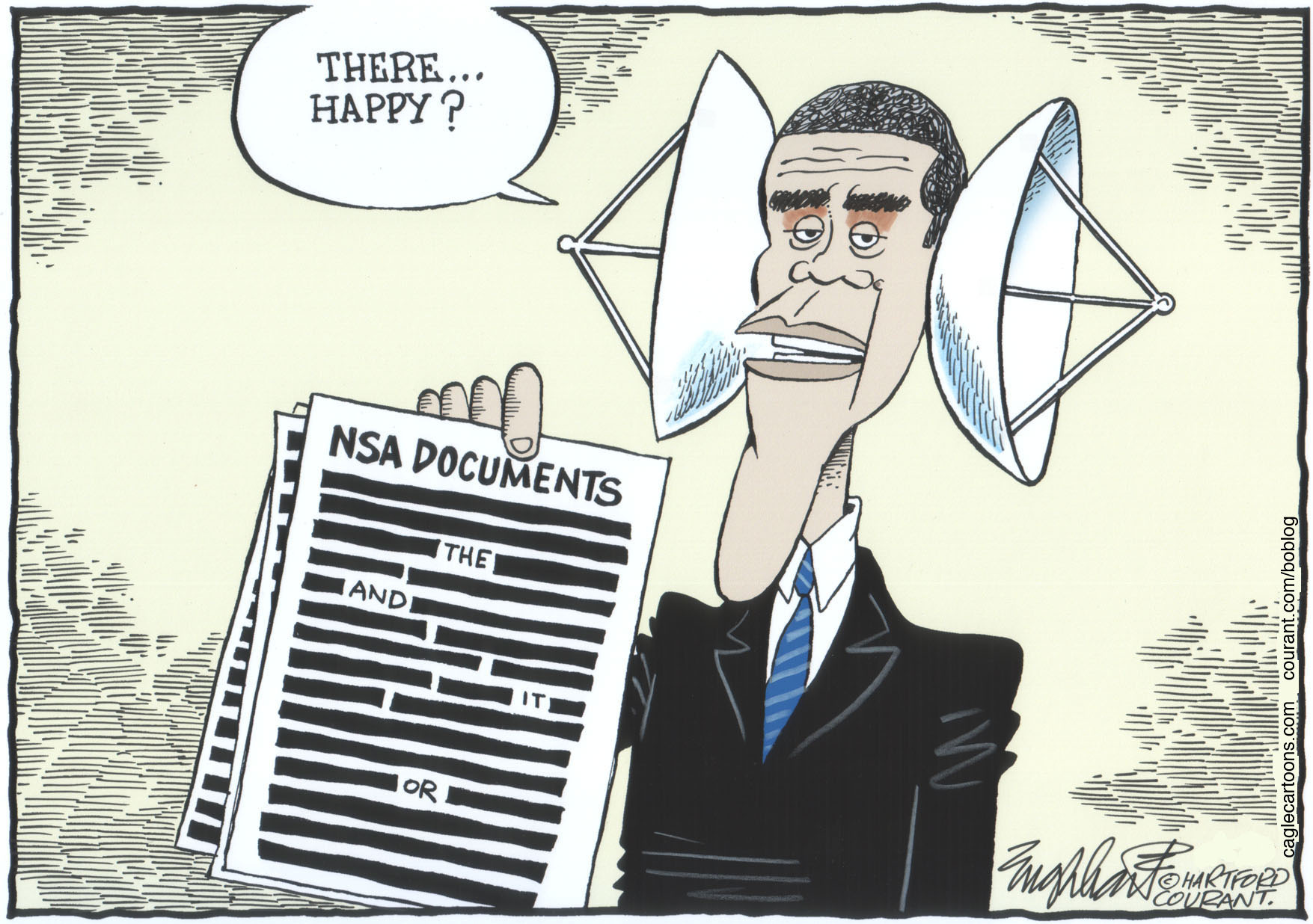 Editorial cartoon: Not all there