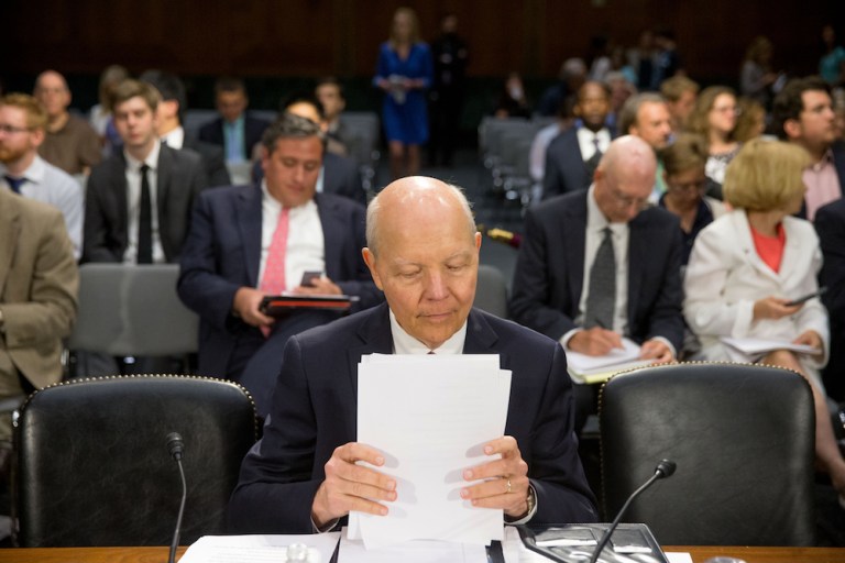 Earnest criticized GOP for making Koskinen's already difficult job even harder with 