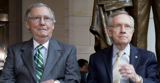 The upcoming lame-duck session of Congress could be thrown into uncertainty if close races, runoff elections, uncounted votes and winners with no party allegiance leave the Senate majority undecided. (AP Photo/Carolyn Kaster)