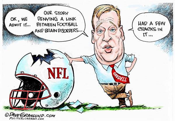 Editorial cartoon: A few cracks in the story