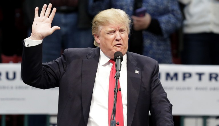 Forty-four percent of voters would pick a generic Democratic candidate over Trump. (AP Photo/Gerry Broome)