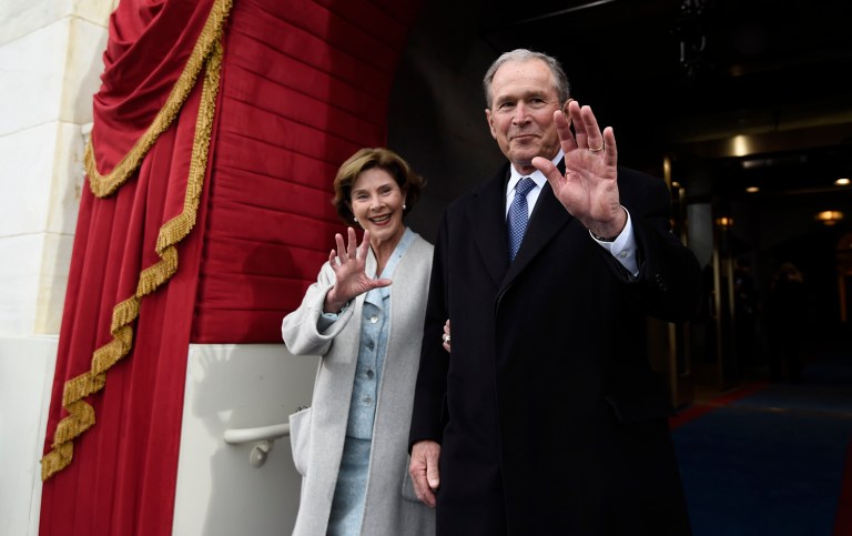 Former President George W. Bush says he doesn't remember if it's true he said 