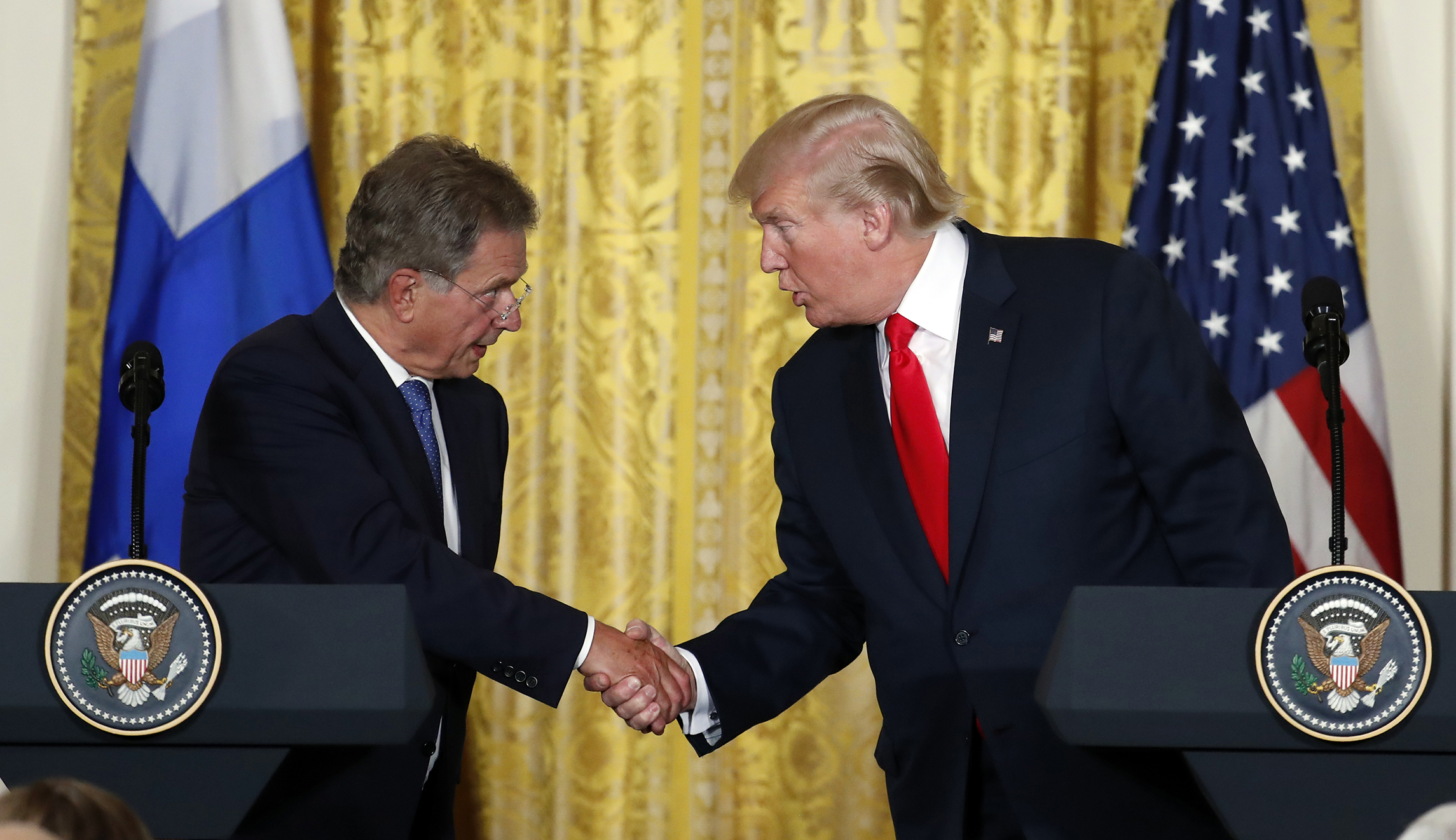 Trump’s Monday press conference: Lost in a hurricane