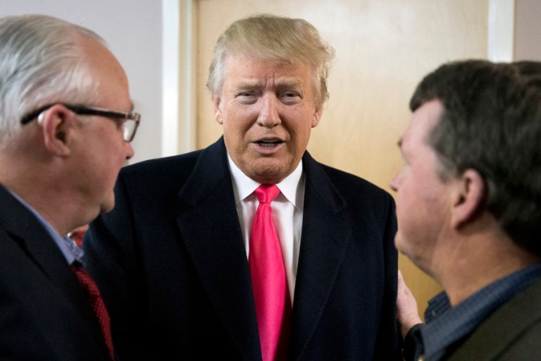 Our Principles PAC said late Tuesday that television, digital and direct-mail ads would begin appearing in the Granite State within 48 hours, roughly five days in advance of the Republican presidential primary there. (AP photo/Matt Rourke)