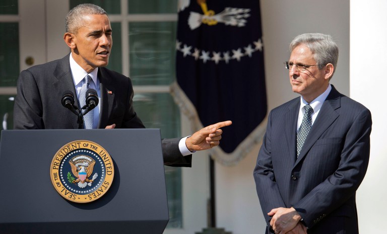 When Supreme Court Justice Antonin Scalia died, President Obama quickly nominated a replacement. Controversy ensued — it was a big deal inside the Beltway and almost entirely unnoticed elsewhere — when Republicans refused to respond in any way to his pick of Judge Merrick Garland. (AP Photo/Pablo Martinez Monsivais)