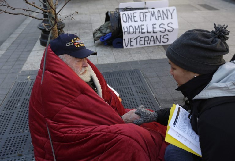The House easily approved a draft of veterans-related bills on Tuesday, most notably catch-all legislation addressing everything from health-care access to homelessness. (AP Photo/Steven Senne)