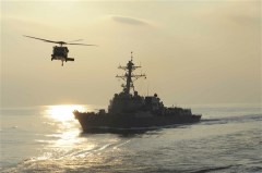 Navy helicopter rotor hit flight deck in incident that killed five sailors