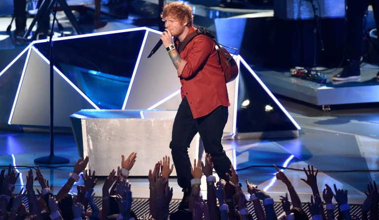 Sheeran was scheduled to perform to a sold-out crowd at the Scottrade Center.
